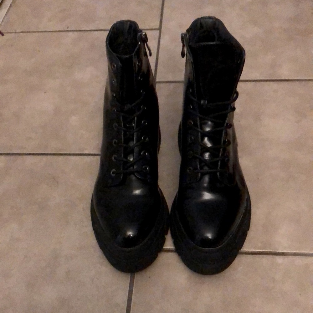 Black ankle boots